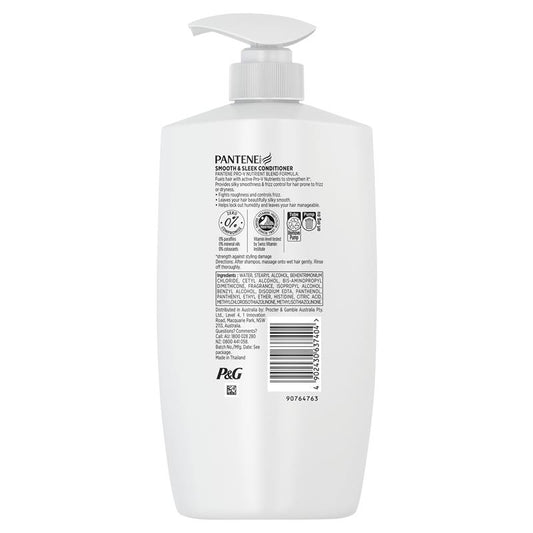 Pantene Pro-V Smooth & Sleek Conditioner 900ml - For Silky, Manageable Hair-Auzzi Store