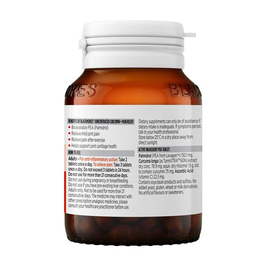 Blackmores Concentrated Curcumin + Pain Relief 40 Tablets - Natural Pain Management – view 2