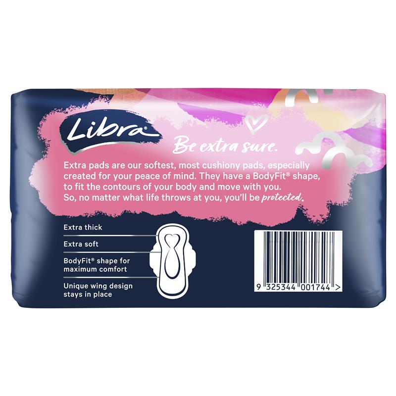 Libra Extra Super Absorbent Pads with Wings - 12 Pack