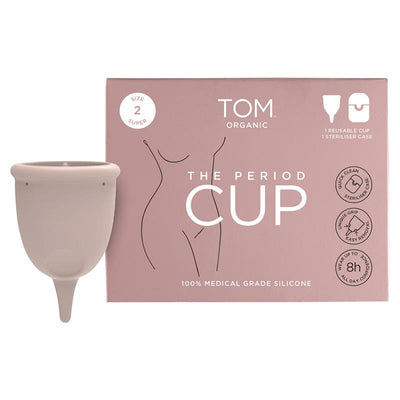 TOM Organic The Period Cup Size 2 + Microwavable Steriliser Case