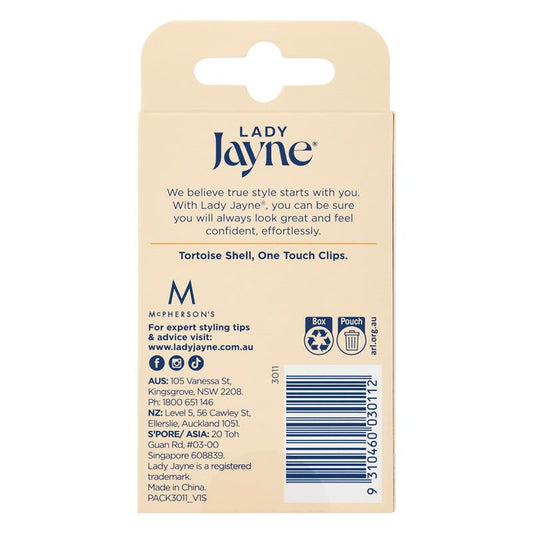 Lady Jayne One Touch Clips - Shell (Pack of 10)-Auzzi Store