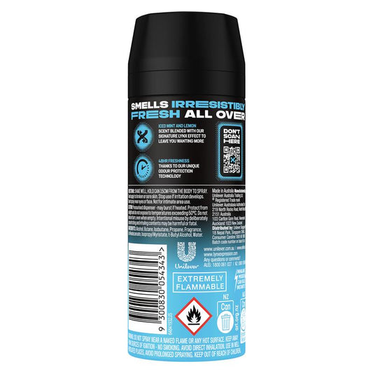 LYNX Ice Chill 165ml Deodorant Spray – 48h Fresh Mint & Lemon – view 2