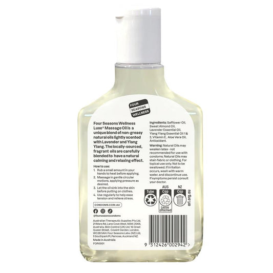 Four Seasons Massage Oil 150ml - Natural Relaxation - Auzzi Store