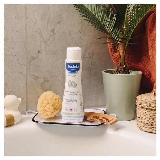 Mustela Multi-Sensory Bubble Bath 200ml - Gentle Cleansing for Babies-Auzzi Store