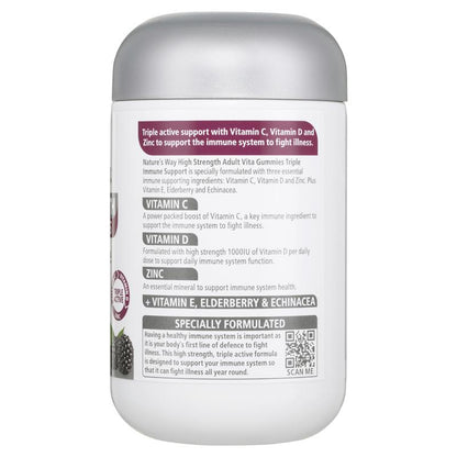 Nature's Way High Strength Triple Immune Adult Vita Gummies, 50