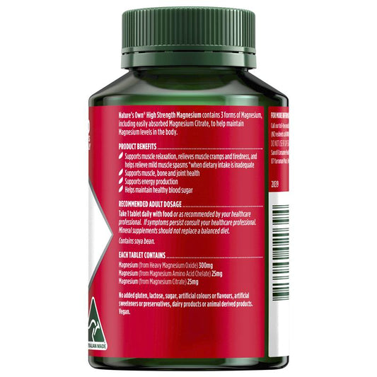 Nature's Own High Strength Magnesium Citrate & Chelate 150 Tablets – view 2