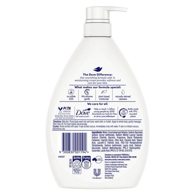 Dove Fresh Care Sulfate-Free Body Wash, Gentle Moisturizing 1L