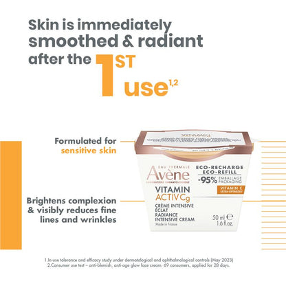 Avene Vitamin Activ Cg Radiance Intensive Cream 50ml Refill - Eco-Friendly Option