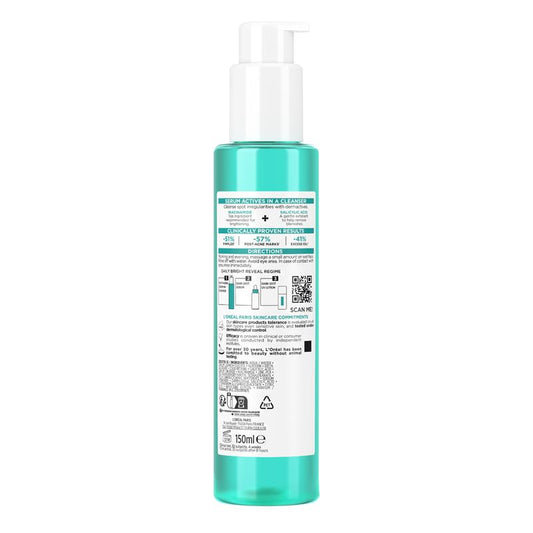L'Oreal Paris Bright Reveal Dark Spot Cleanser 150ml - Exfoliating Cleanser for Dark Spots – view 2
