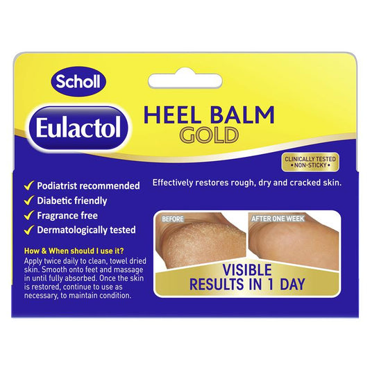 Scholl Eulactol Gold Heel Balm 120ml for Dry, Cracked Skin – Diabetic & Podiatrist Approved – view 2