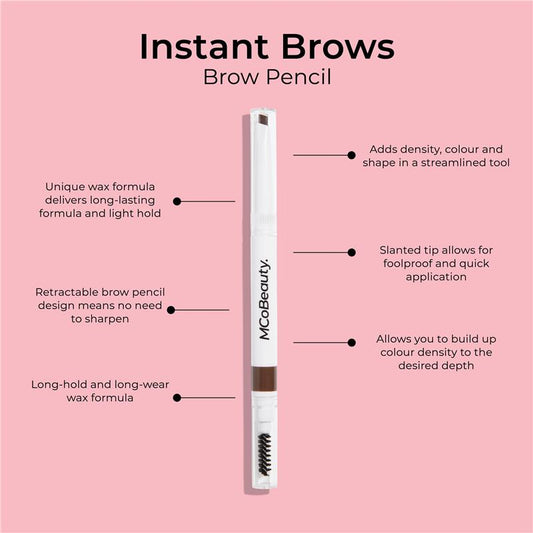 MCoBeauty Instant Brows Retractable Brow Pencil Light/Medium New – view 2