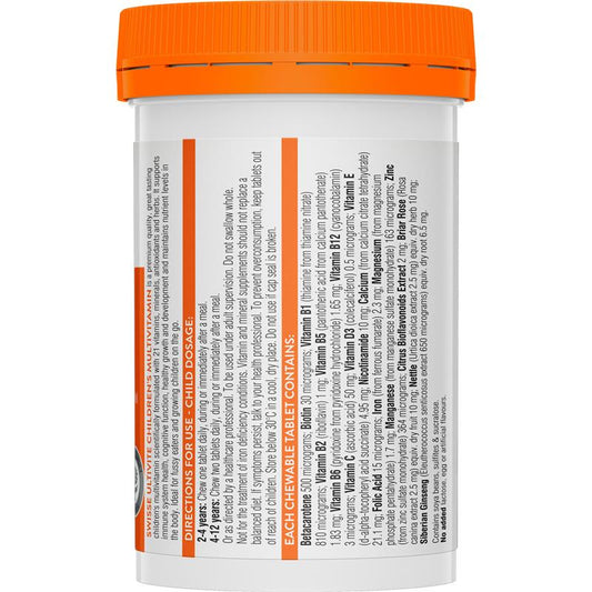 Swisse Children's Ultivite Multivitamin - 120 Chewable Tablets for Optimal Growth-Auzzi Store