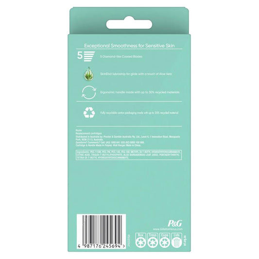 Gillette Venus Deluxe Smooth Sensitive Women's Razor Handle + 4 Blade Refills for Sensitive Skin – view 2 - Auzzistore