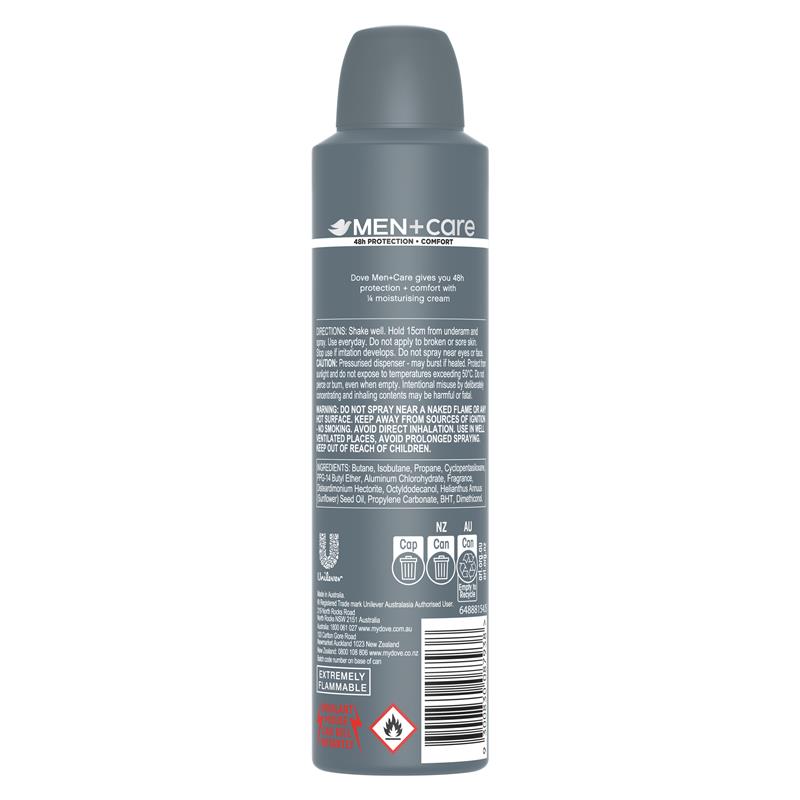 Dove Men+Care 48h Stain Defense Antiperspirant Spray 250ml