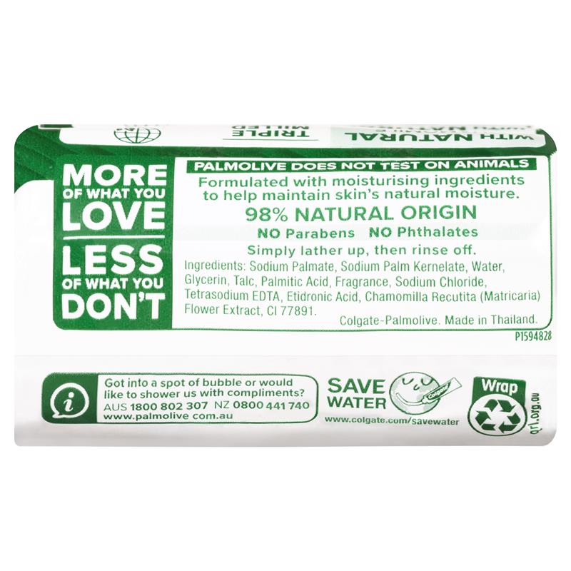 Palmolive Naturals Chamomile Bar Soap 4x90g – 98% Natural, Moisturizing
