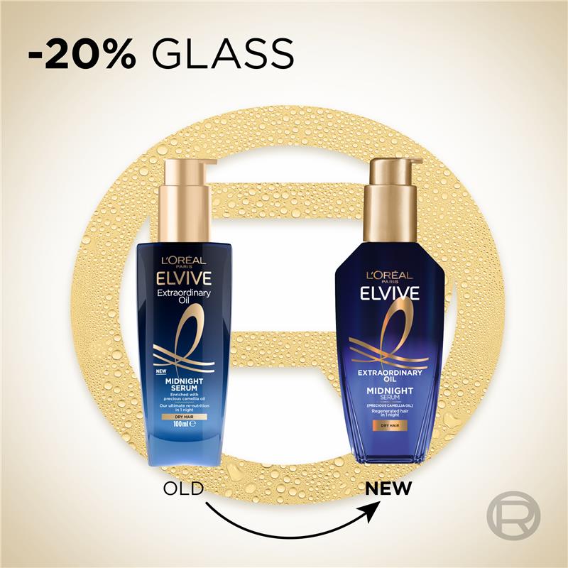 L'Oreal Paris Elvive Midnight Serum 100ml - Nourishing Hair Serum