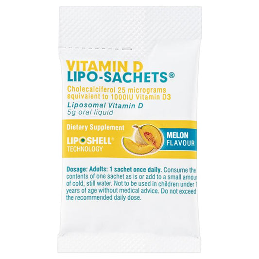 Vitamin D Lipo-Sachets Melon 1000IU, 30 Pack – Liposhell Technology – view 2