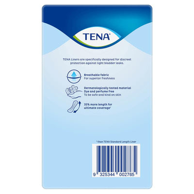 TENA Ultra Long Liners 22 Liners- Odor Control & High Absorbency for Active Use