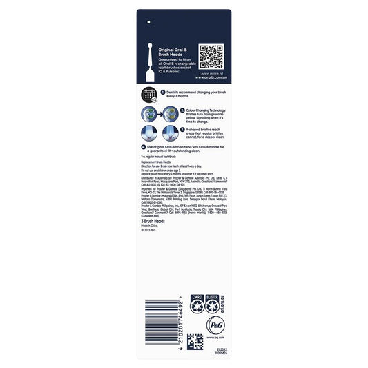 Oral-B Power Toothbrush Everyday Clean Refills - 3 Pack-Auzzi Store