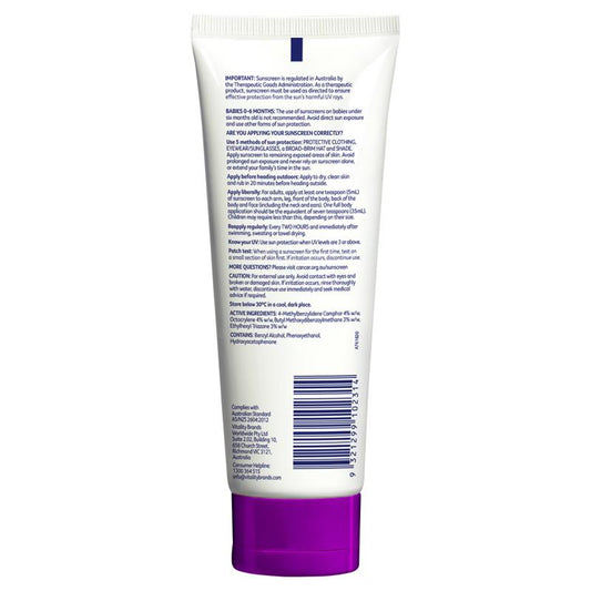 Cancer Council SPF 50+ Kids Sunscreen 110ml Tube-Auzzi Store