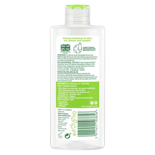 Soothing Facial Toner - Simple Kind To Skin 200ml-Auzzi Store