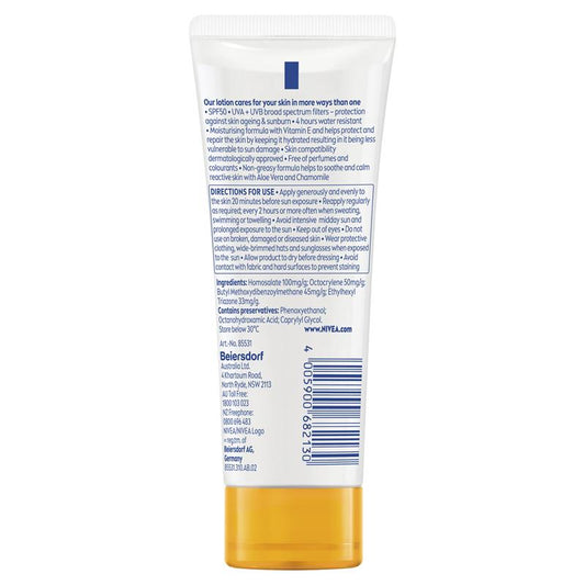 NIVEA Sun Sensitive Protect SPF50 Sunscreen Lotion - 100ml - Auzzi Store