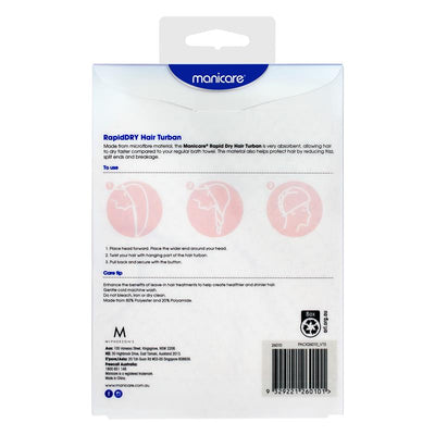 Manicare® RapidDRY Hair Turban - Premium Microfibre