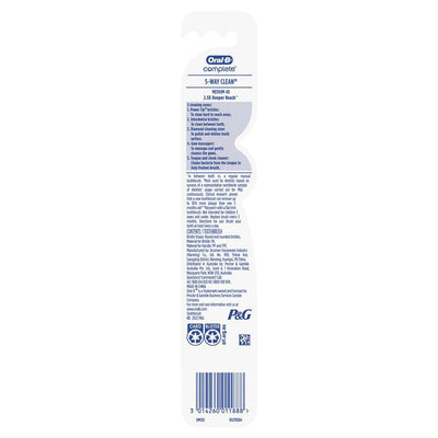 Oral-B Complete 5 Way Clean Medium Toothbrush - 1 Count