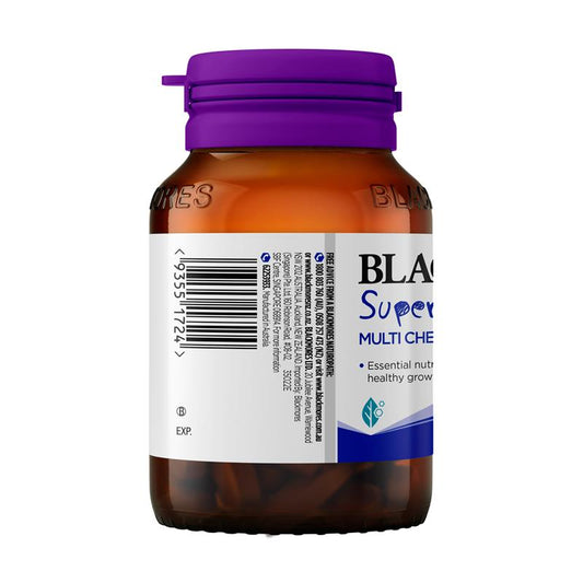 Blackmores Superkids Multi 60 Chewables - Sugar-Free Vitamins for Kids' Growth-Auzzi Store