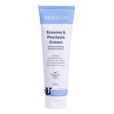 MooGoo Eczema & Psoriasis Cream with Marshmallow & Elderberry - 120g