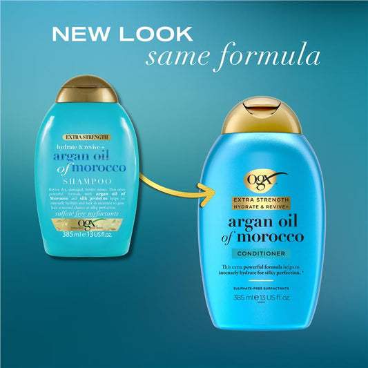 OGX Extra Strength Hydrate & Repair + Argan Oil of Morocco Conditioner 385ml-Auzzi Store