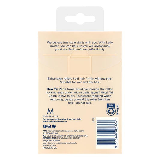 Lady Jayne X-Large Self-Holding Rollers, Pack of 4-Auzzi Store