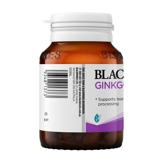 Blackmores Ginkgo Brahmi 40 Tablets - Enhance Memory & Learning Naturally-Auzzi Store