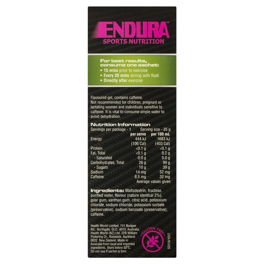 Endura Sports Energy Gel Citrus 35g - Boost Your Energy on the Go-Auzzi Store