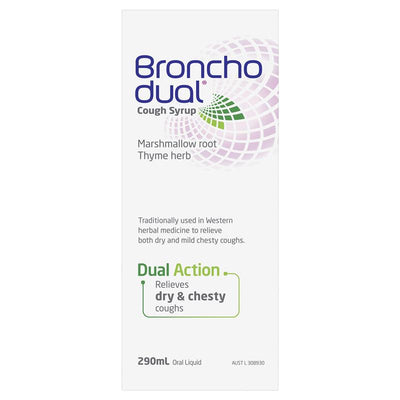 Bronchodual Cough Relief Syrup 290ml - Natural Herbal Formula