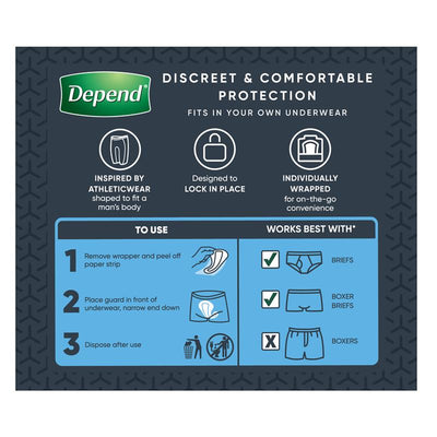 Depend Shields for Men - 14 Pack