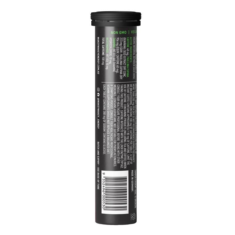 Wakey Wakey Caffeine & Guarana Effervescent Tablets - 20 Vegan