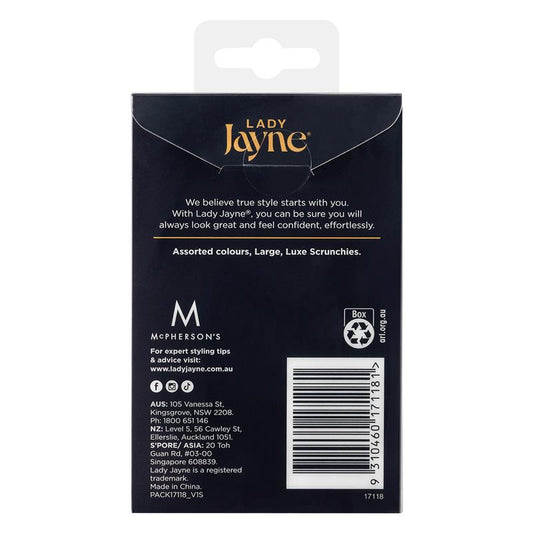 Lady Jayne 17118 Large Luxe Scrunchies - 3 Pack - Auzzi Store