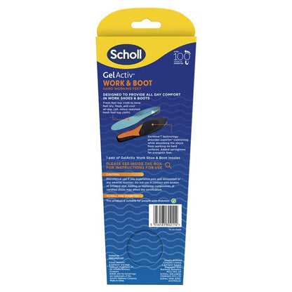 Scholl GelActiv® Work & Boot Insoles - Small, All-Day Support