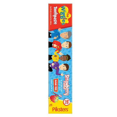 Piksters The Wiggles Toothpaste Sugar Free Strawberry Ages 2-5 96g - Fun Dental Care for Kids