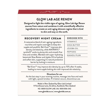 Glow Lab Age Renew Recovery Night Cream 50g
