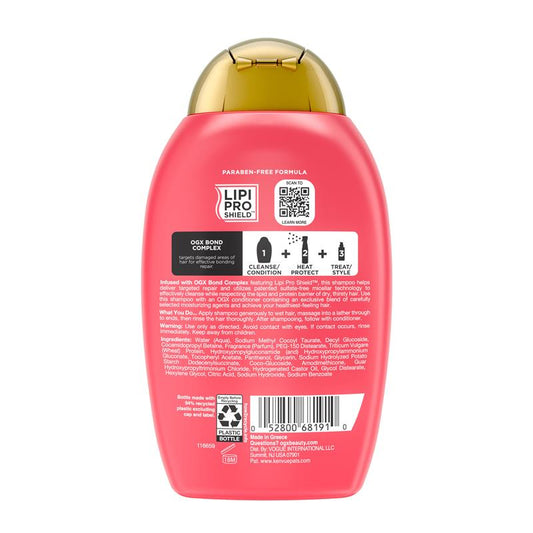 OGX Bond Protein Shampoo 385ml - Gentle Cleansing for Damaged Hair