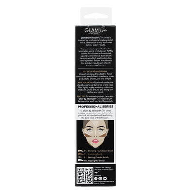 Glam By Manicare Pro S1 Sculpting Brush - Contour with Precision