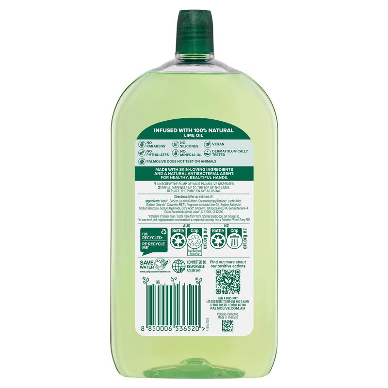 Palmolive Lime Antibacterial Liquid Hand Wash Refill - 1 Litre