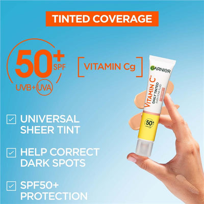 Garnier Vitamin C Glow Daily Tinted Eventone Fluid SPF 50+ - 40ml