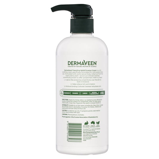 DermaVeen Sensitive Relief Eczema Cream - 500mL – view 2