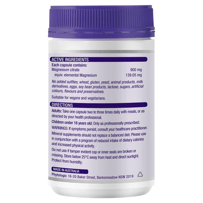 Henry Blooms Tri-Magnesium Citrate 900mg, 150 Vegan Capsules