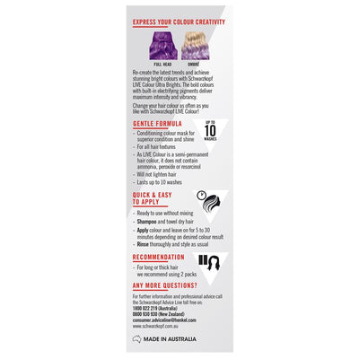 Schwarzkopf LIVE Colour Magnetic Purple - Semi Permanent 75ml