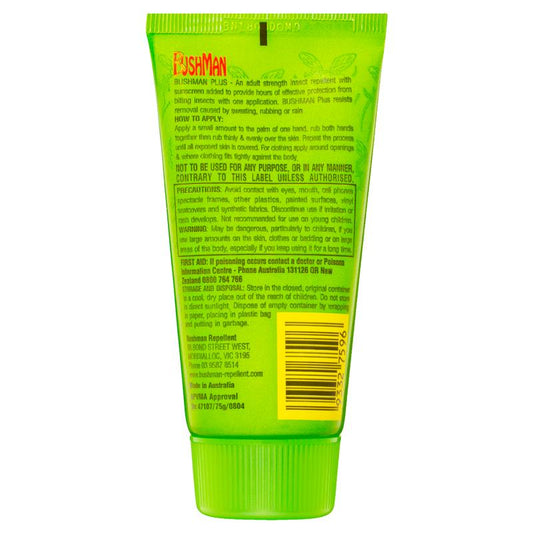 Bushman Plus UV Insect Repellent Gel 75g-Auzzi Store