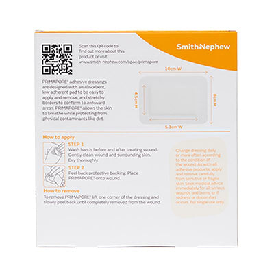 Primapore Flexible Fabric Dressing 10cm x 8cm - Versatile Wound Care (3 Pack)